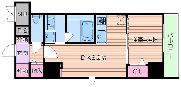 グランセジュール江坂の物件間取画像